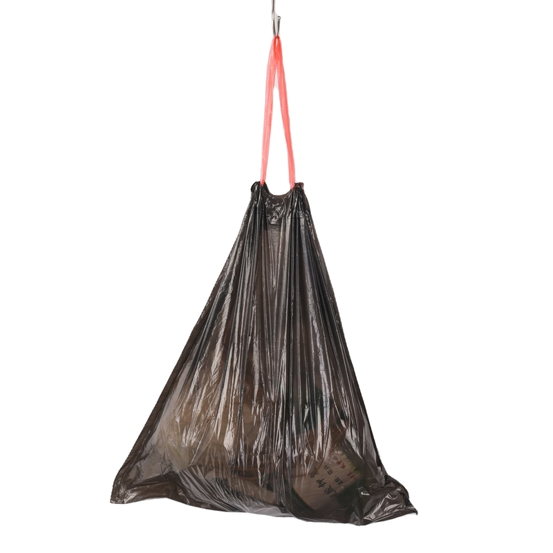 8-30L Sacchetti per la spazzatura per uso domestico 100-200 Conteggiatura di corda di trazione Chiusura Sacchetto di plastica per la spesa