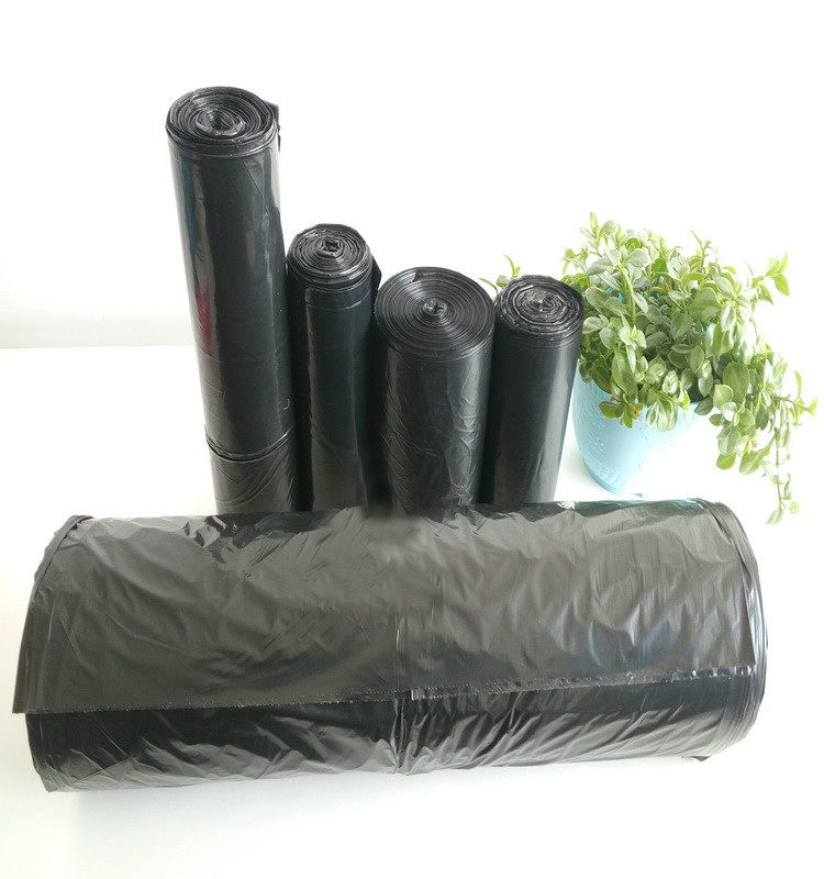 Ordine personalizzato accettato Sacchetti di rifiuti in plastica LDPE nero extra resistente per rifiuti da costruzione
