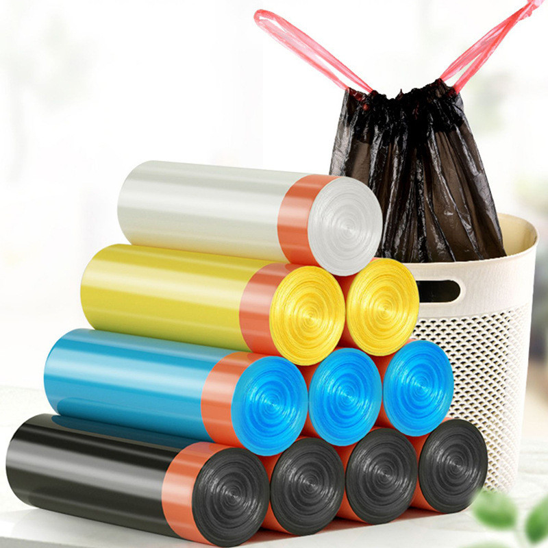72L 20Inch Flex Riciclare 35L Plastica 1 Ton 100 Litri Portatile sacchetti da spazzatura a corda